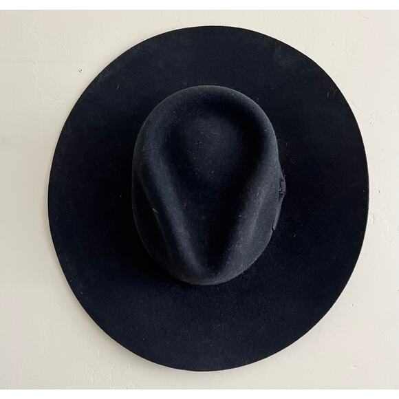 Charlie 1 Horse Women's Highway Wool Western Fashion Hat Black Ribbon Plain M - Picture 2 of 4